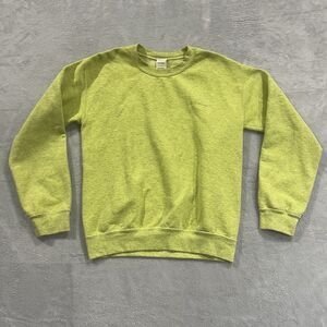 iets frans Neon Yellow Crewneck Sweater Pullover Women's‎ XS Fleece Casual Comfy